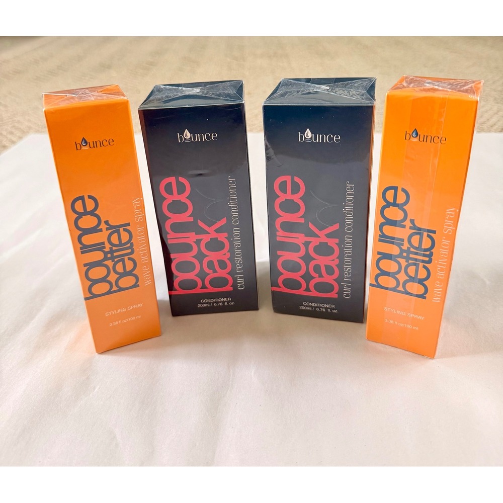 4pc Bounce Curl Care Lot: (2) Begin to Bounce Better & (2) Bounce Back NEW